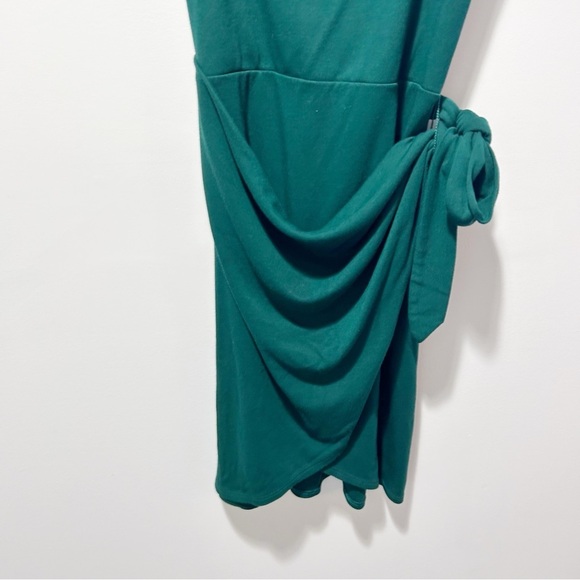 Wilfred Aritzia New Saturn Mini Dress Aventurine Green Size Small Sarong Wrap - Picture 7 of 11